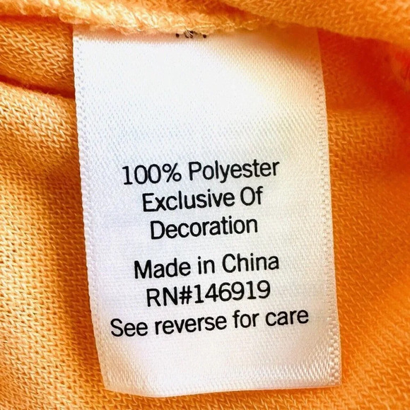 NWT SO Juniors Pullover Terry Cloth Smocked Peplum Orange Shirred Tank Sz Large - Picture 10 of 11